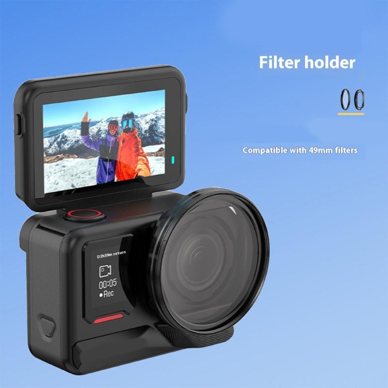 49mm Universal Filter Holder Rack For Outdoor Cameras Enables Multiple Filter Combinations With Secure Locking Mechanism