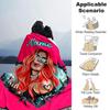 Customiz Name Personality singer Karol G Blanket Soft &Warm Sofa Office Bed Travel Lunch Break Blanket, Gift Suitable All Seasons
