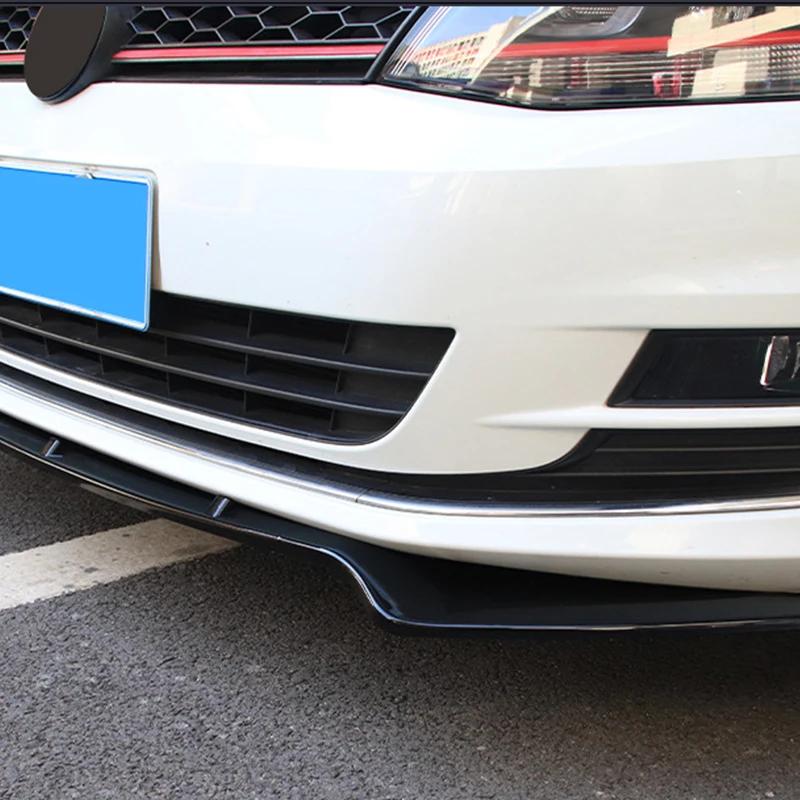 For Volkswagen Golf 7 MK7.5 GTI R Rline 2012-2019 Maxton Style Car Front Bumper Lip Spoiler Splitter Protector Cover Body Kits