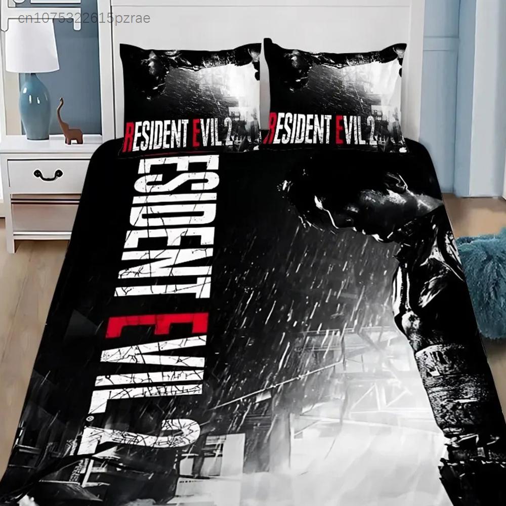 Duvet Cover Resident Evil 3D Exquisite Game Umbrella Digital Printing Bedding Set Comforter Bed Youth Home Decor Kids Boys Gift