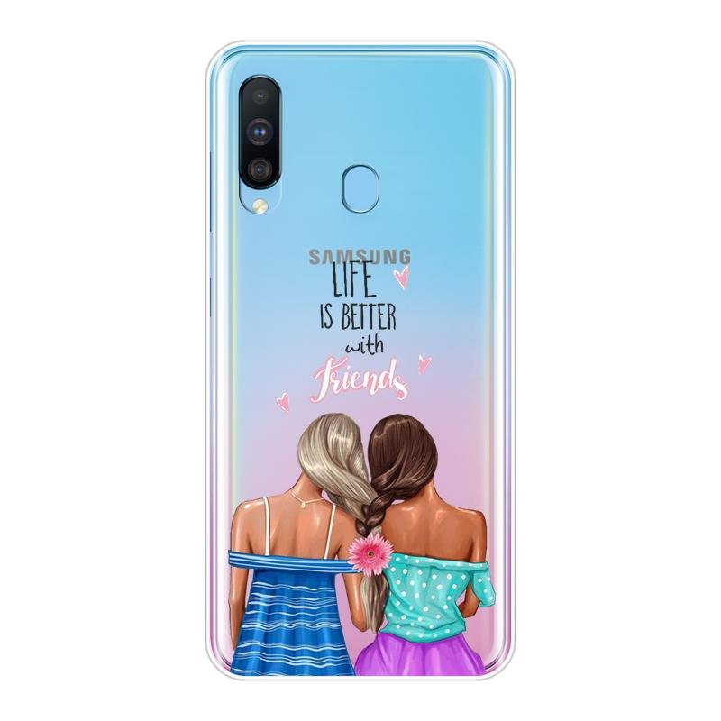 Back Cover For Samsung Galaxy M40 M30 M20 M10 Black Girl Girly Silicone Soft Phone Case For Samsung Galaxy M10 M20 M30 M40 Case