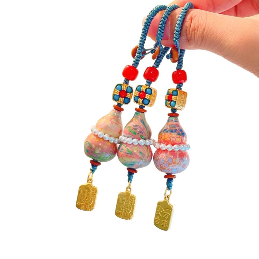 Temple Same Style Intangible Heritage Lacquer Fortune Cat Pendant Lucky Cat Bag Key Phone Decorative Charm Cute Stylish