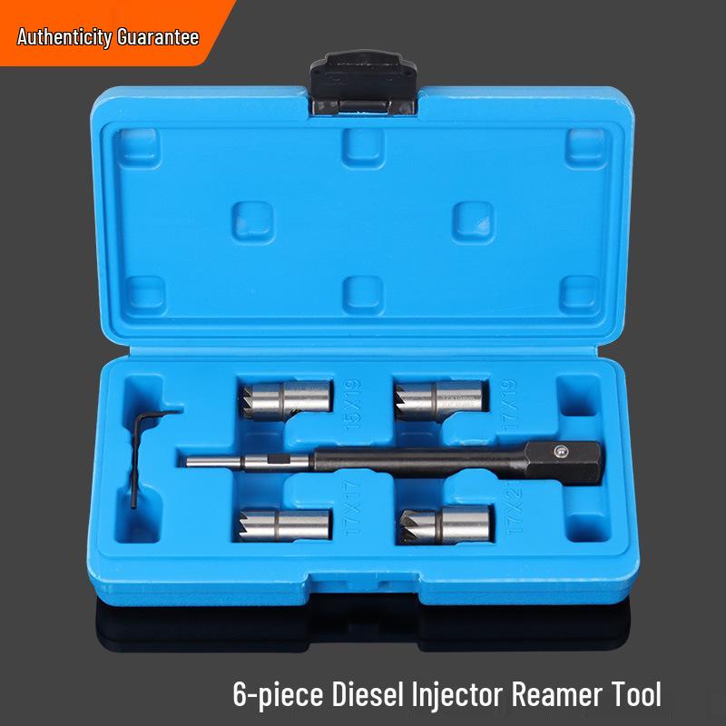 Diesel Injector Seat & Valve Cleaning Reamer Set: 6, 7, 11, 17 Pieces