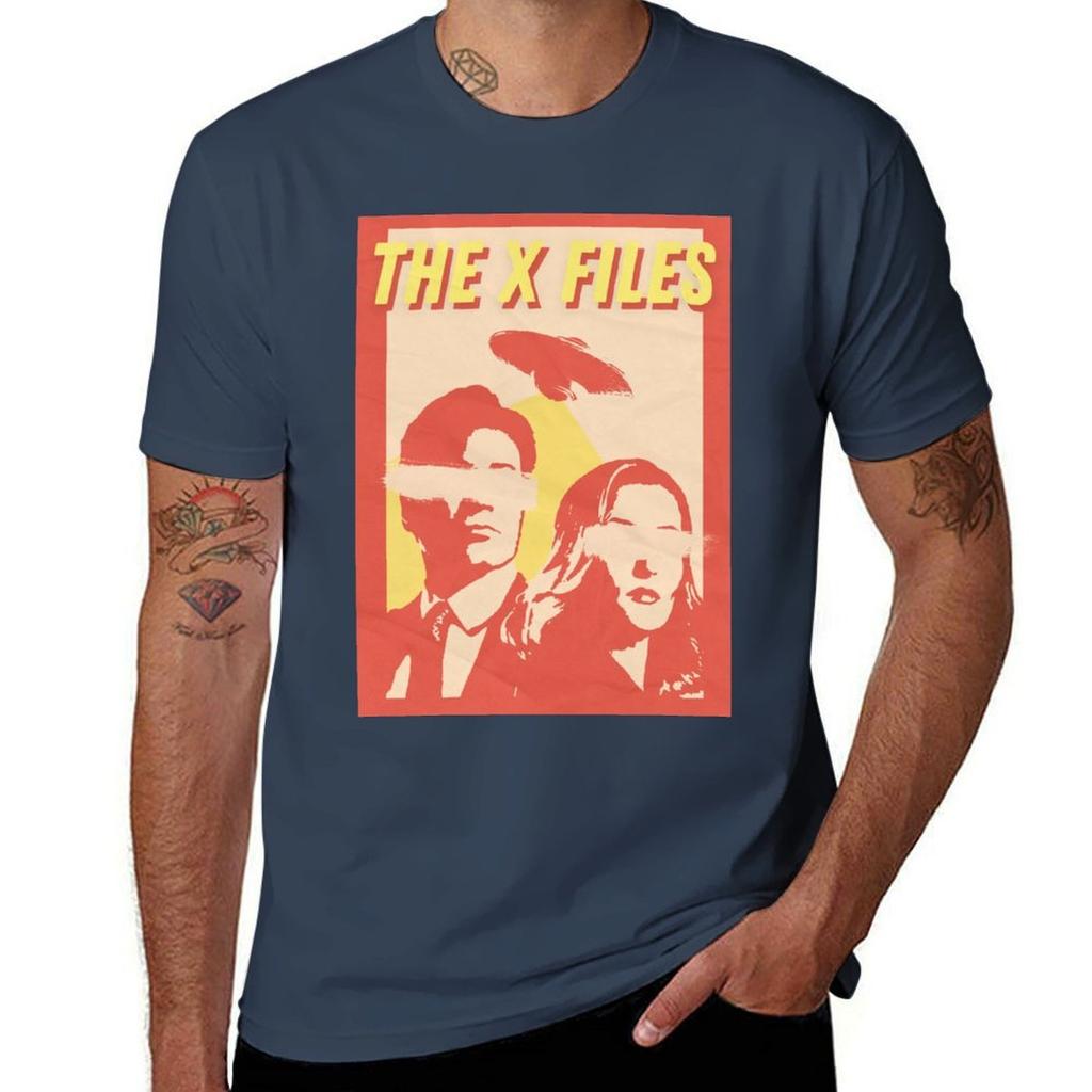 Vintage Retro Inspired X Files Gillian Anderson David Duchovny Poster Tshirt Unisex T Shirts For Unisex Casual Tshirt
