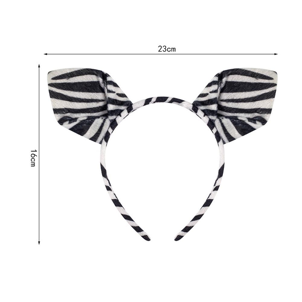Fashion Animal Ears Kid Costume Headband Stripes Design Cartoon Hairband Costume Accessories Hair Ornament Children Events