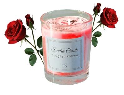Hot Sale High Quality Handmade 55g Natural Soy Wax Candles for Home Decoration Valentine's Day Scented Vanilla Candles