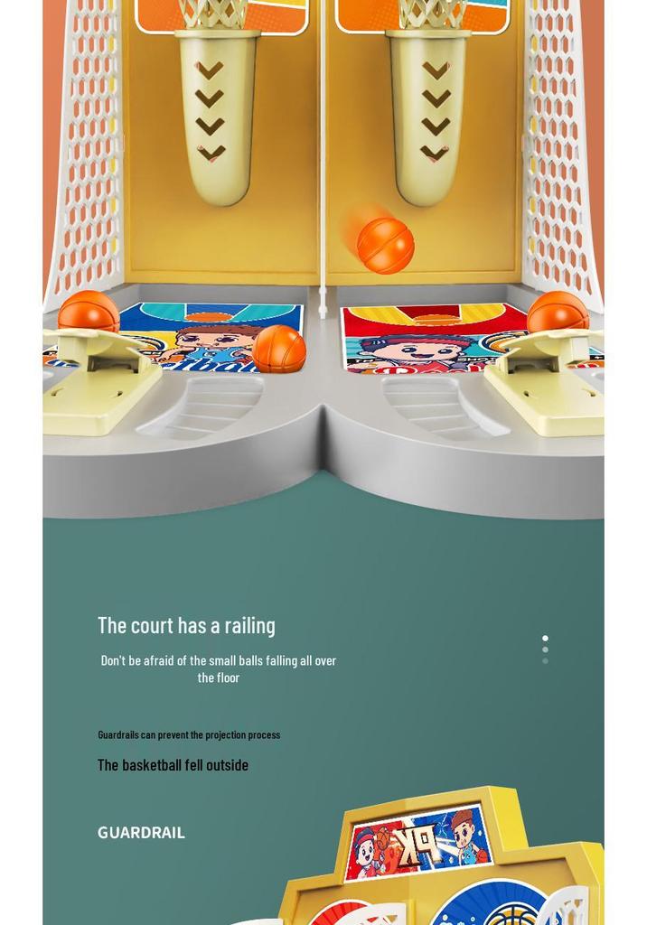 Double Basketball Tabletop Game: Interactive Parent-Child Educational Toy for Boys & Girls