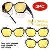 Night Vision Glasses PC Frame Sunglasses Men Outdoor Sport Sun Glasses Day Night Vision Driver Night Glasses T01