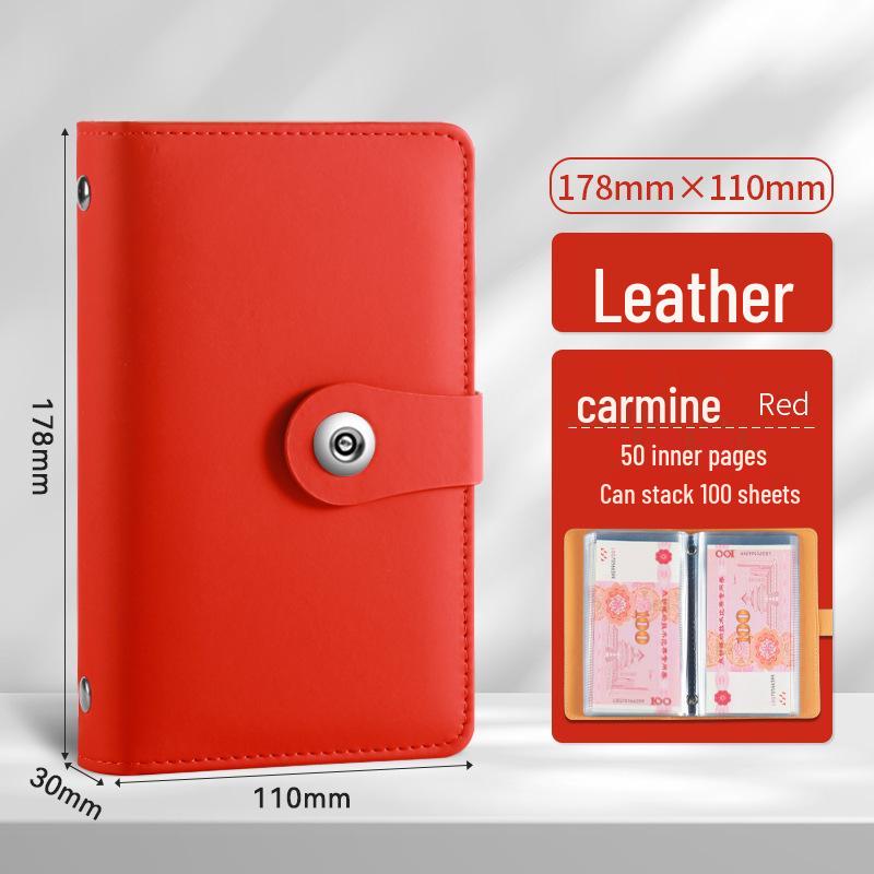 

2024 Книга для сбережений наличных большой вместимости с кодовым замком - Портативное управление финансами и хранение чеков