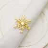 Snowflake Shaped for Xmas,Party,Wedding Napkin Ring Table Decor Napkin Buckle Christmas Supplies