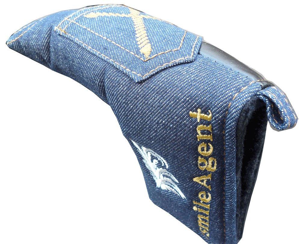 Denim Golf Putter Cover with Magnetic closure for Pin Type