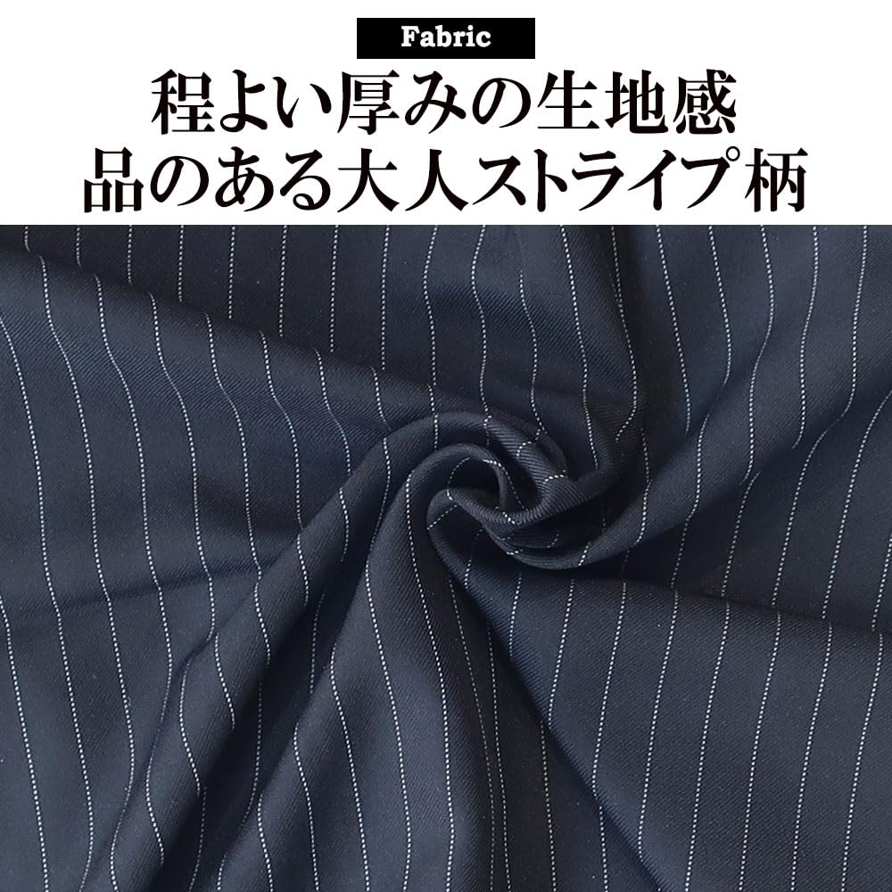 Dickies Men's Short Sleeve Shirt, Striped, Open Collar, Blue, Black, Casual, Sizes M, L, XL, 10001912 (JP, Alphabet, XL, BLUE)