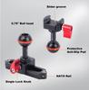 Mechrig Dual 1/4" Screw Ball Head Magic Arm with Arri Locating Pin