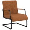 Day and Night - Day and Night Matte Brown Synthetic Leather Cantilever Chair