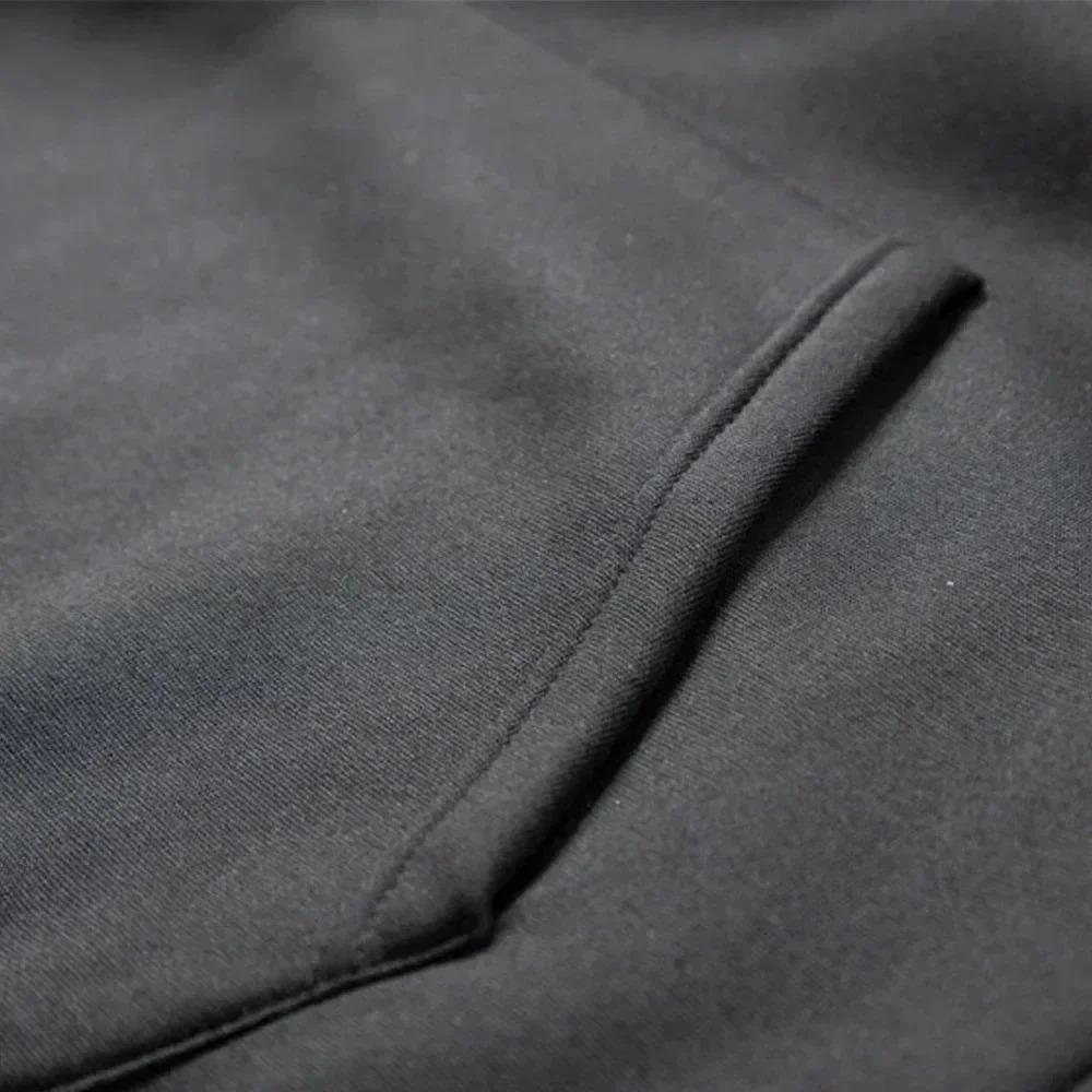 New Style Letter Print Sports Men's Fleece Lined Thick Hooded Long Sleeve Spring-Autumn Leisure Sports Pants