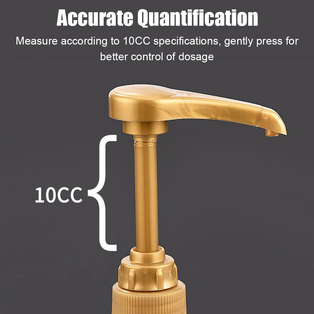 1PCS Fruit Syrup Pressure Head Coffee 750ML Dispenser Syrup Pump Black Liquid Dispenser For 10cc Juice Bottle Dispenser Pump