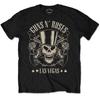 Guns N Roses Unisex TShirt Top Hat Skull Pistols Las Vegas