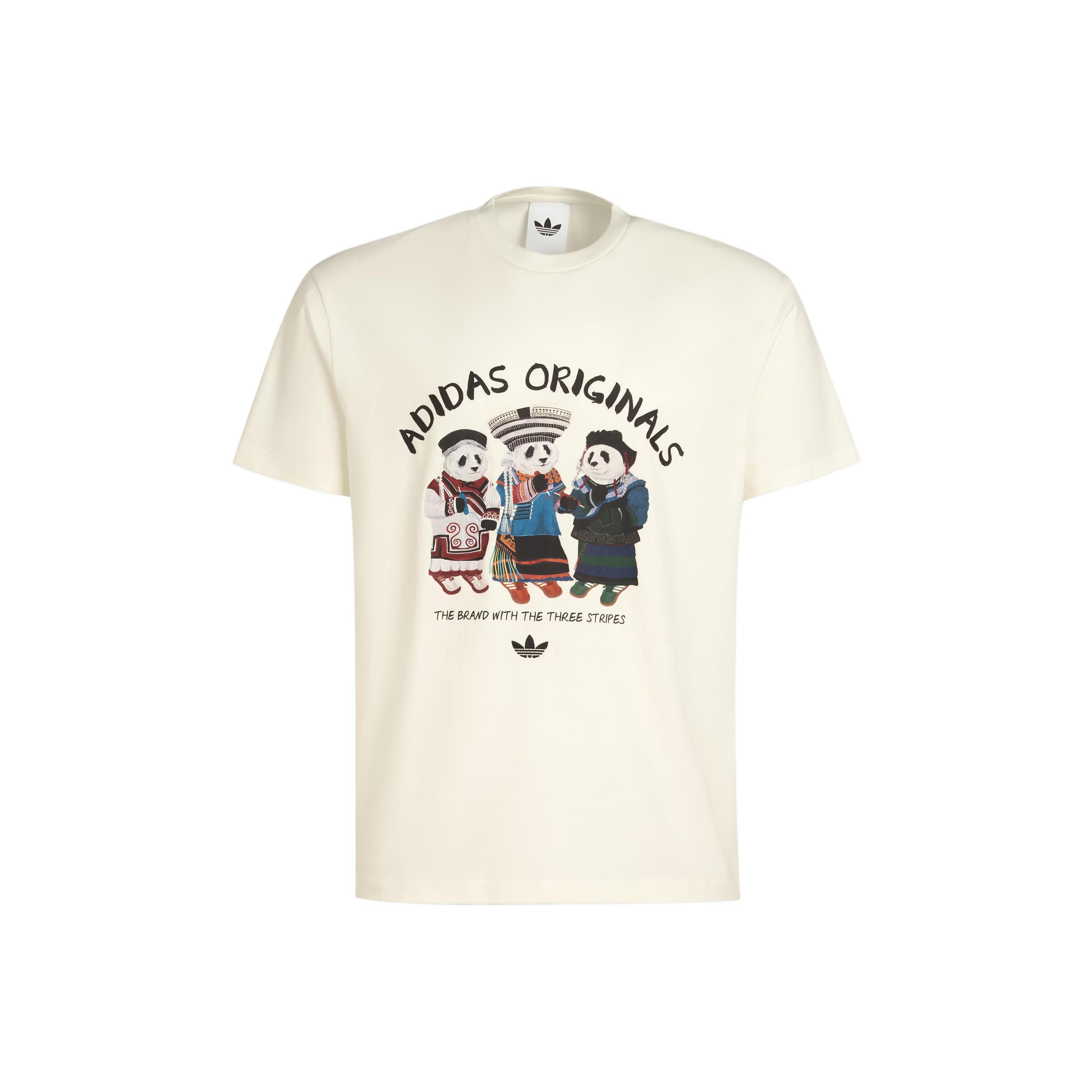 adidas Originals Unisex Deng Zhuoyue Panda Graphic T-Shirt IB7061 XS