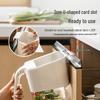Wall-Mounted Kitchen Trash Can with Scraper - Cabinet Door Hanging Design