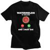 My Watermelon Is Calling T Shirts Pure Cotton Tees Shirt Streetwear Fruit Eating Lover Tshirt Casual ShortSleeve Clothes