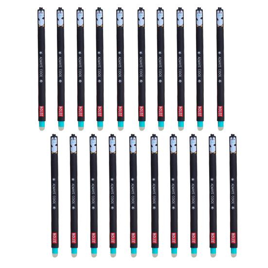 

Yousheng 20Pcs Cartoon Animal Erasable Gel Pens for Kids 0.7mm Cute Cap Design Smooth Writing Stationery Pen Easy Erase Fun School Supplies for Penguin