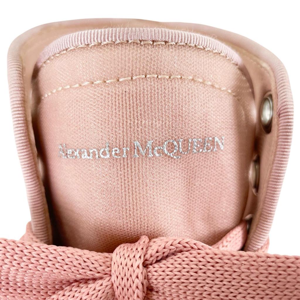 Eccellenti Alexander McQueen Sneakers alte TREAD MESH Rosa cipria Nylon Donna Usate