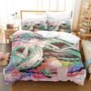 NEW Japanese Anime Hatsune Miku Bedding Set 3D Print Kawaii Girls Duvet Cover Set Bed Set Aldult Kid Bedroom Single Twin Full