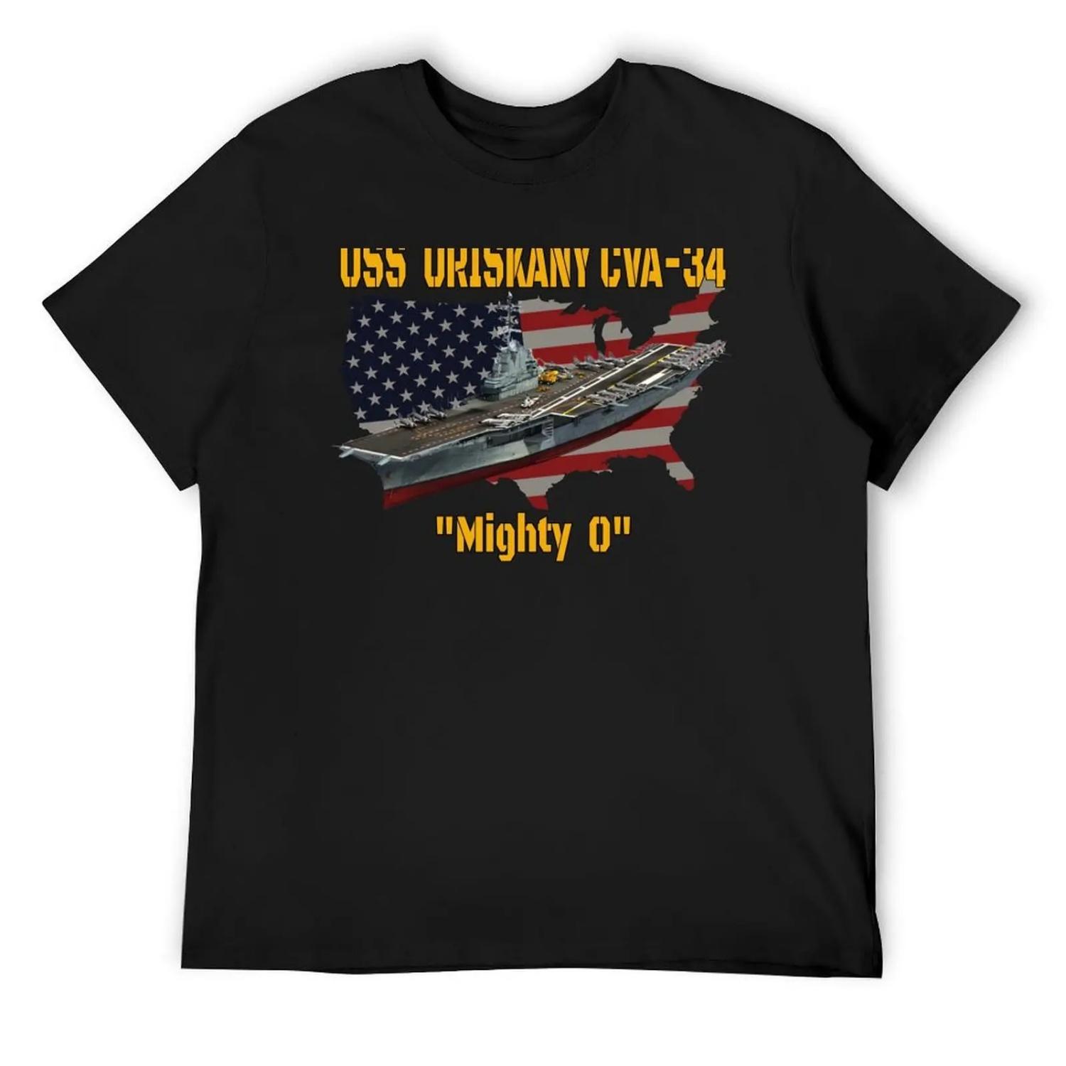 

Aircraft Carrier USS Oriskany CVA-34 Veteran Day Father Day T-Shirt sports fans Anime t-shirt customizeds mens graphic t-shirts XXXXXL чорний