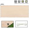 300D Coffee Outdoor Awning Waterproof Rectangle Sunshade Sail Beach Camping Sun Shelter Tent Backyard Pergola Sun Shade Canopy