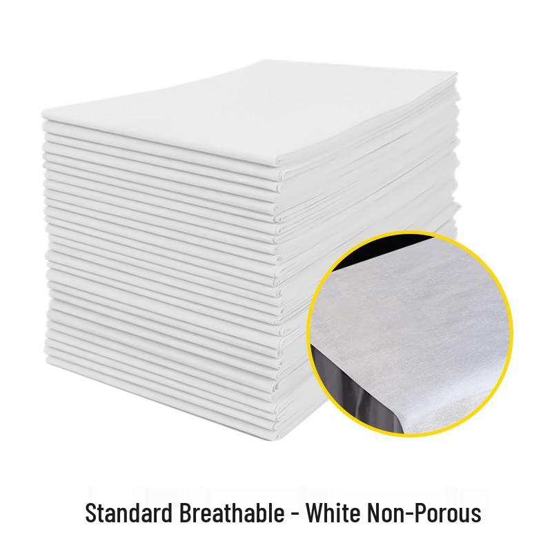 

Thickened Disposable White Massage Bed Sheets with Face Hole Standard, Breathable, No Hole, 500 sheets