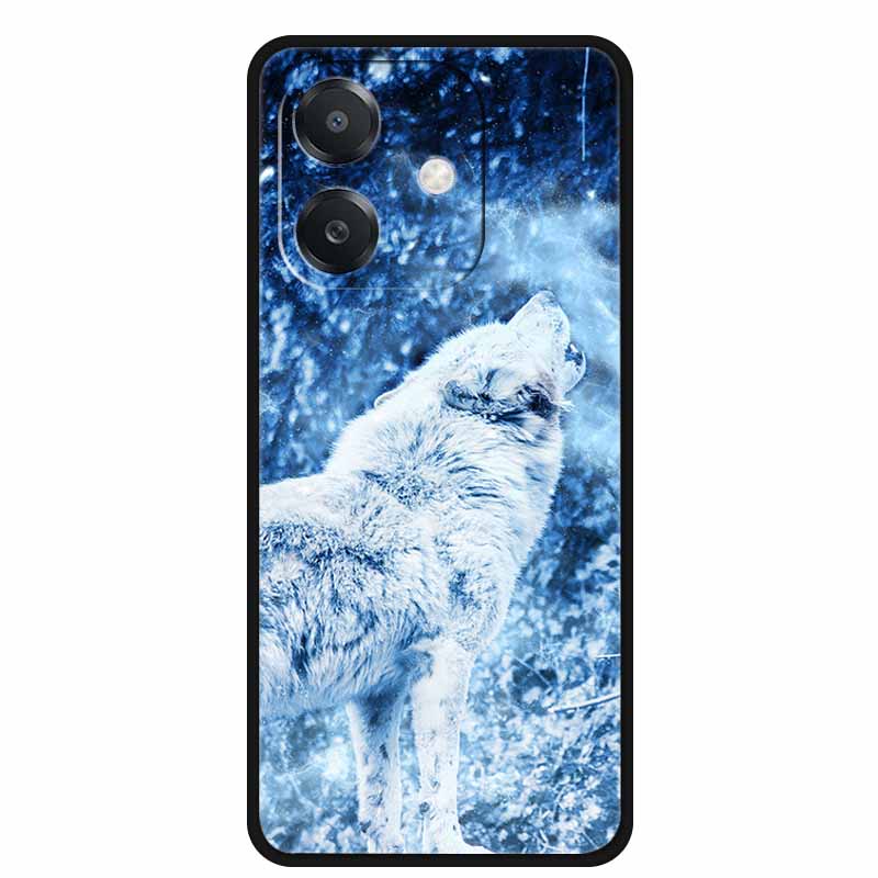 For OPPO A5 5G Case A5 Pro 4G 5G Silicone Wolf Lion TPU Soft Phone Case For OPPO A5 Pro 5G Back Cover Cartoon Shockproof Shell