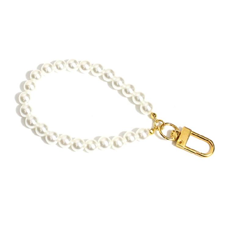 Imination Pearl Wrist Lanyard Keychain Anti-Lost Phone Charm Strap Pendant