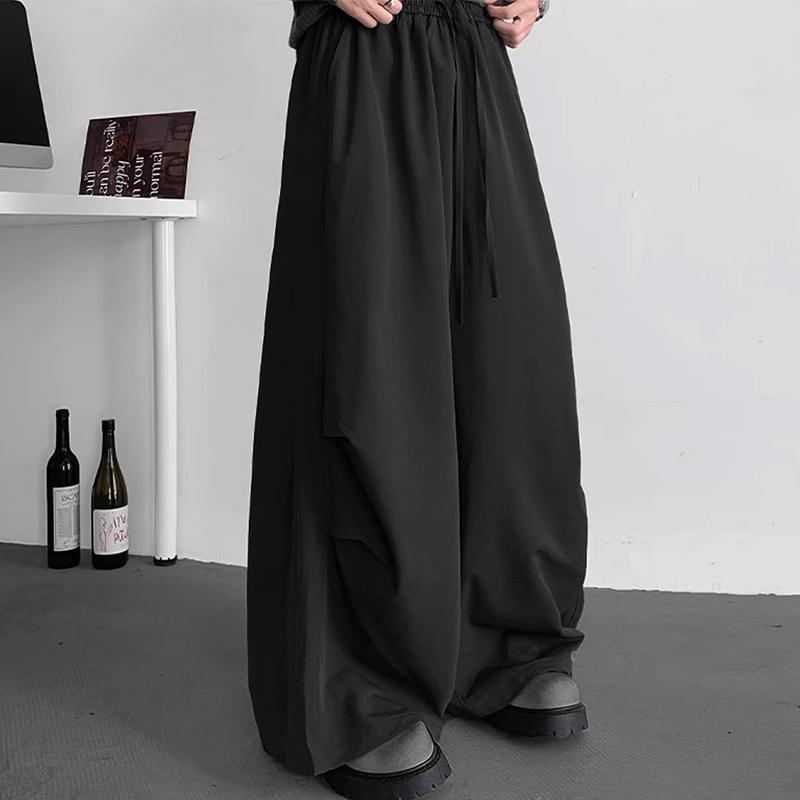 INCERUN Pantaloni Cargo Lunghi Casual Leggeri con Vita Elastica e Orlo con Coulisse da Uomo