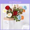 Six Simulation Rose Head Flower Artificial Flower Photography Props Decor Home