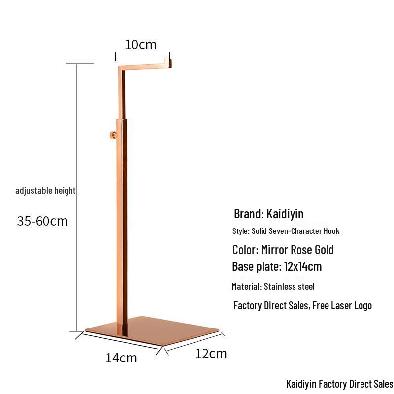 Stainless Steel Handbag Display Stand and Hanger for Tote Bags
