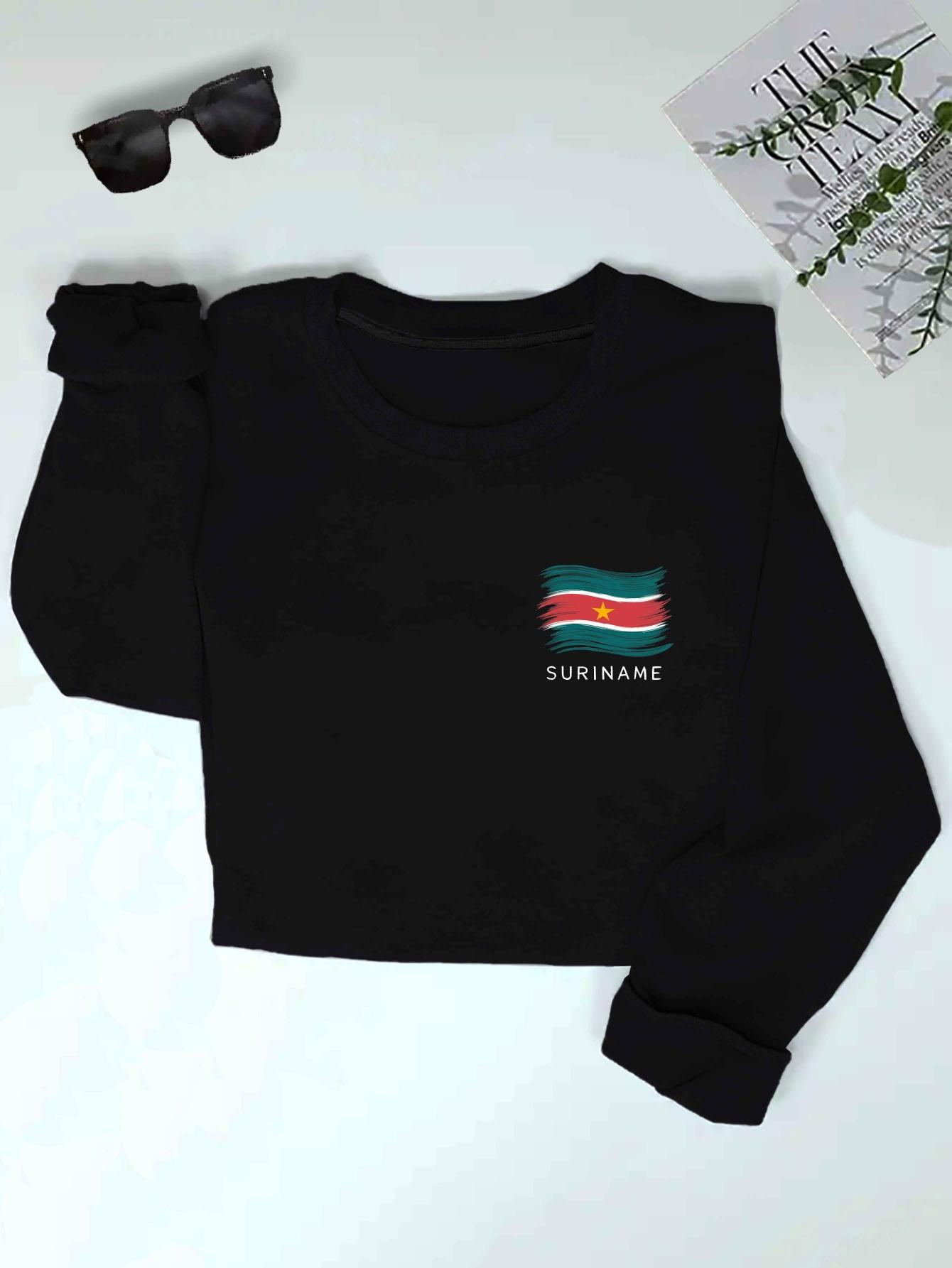 

Иллюстрация флага Суринама женские толстовки S