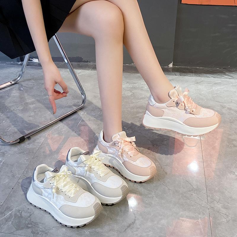 ins tide Korean version of the new dad shoes women's 2025 summer casual versatile sports shoes street shot heightening shoes BN010