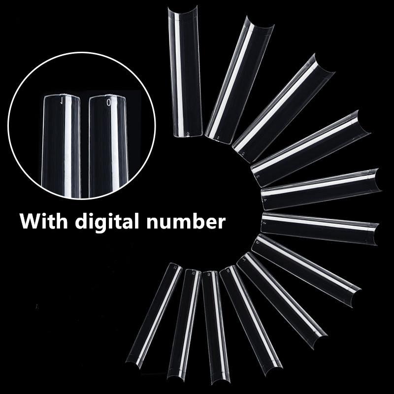 XXL Extra Longo Quadrado Pontas de Unhas Postiças C Curvadas Unhas Retas Manicure Acrílico Unhas Postiças Arte Decoração Ferramentas Unhas Acrílicas