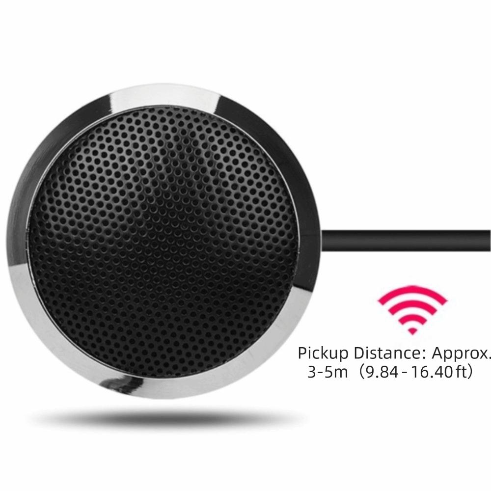 3.5mm Plug USB Conference Microphone Omnidirectional Desktop Mic  For Meeting