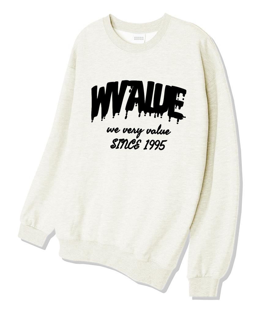 Wibelibellyu W Valueyu Oversized Terry Sweatshirt Cream