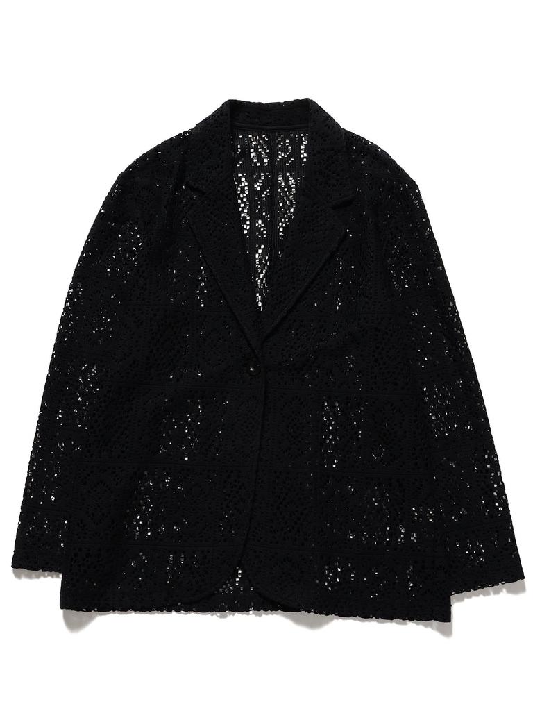 B:MING LIFE STORE by BEAMS Women's Lace Tailored Jacket (Sizes S-M) Black