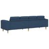 Living Room Sofa Blue 250 x 77 x 76 cm Polyester