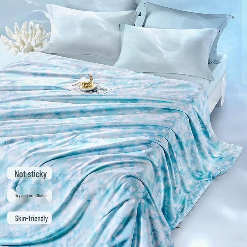 FUANNA Tussah Silk Anti-bacterial Summer Comforter Double 203x229cm