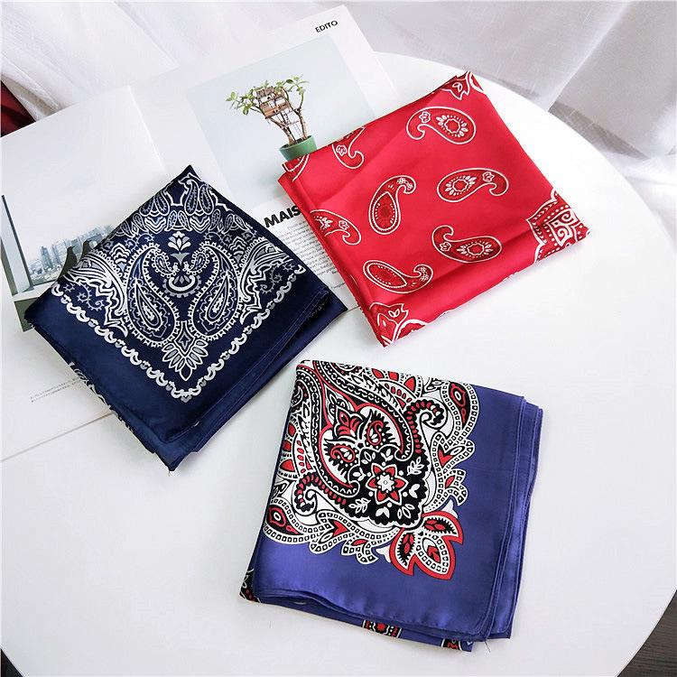Fashion Decoration Scarf Hairband Tie Hair 70 Small Square Scarf Silk Scarf Women'S Spring And Autumn Versatile Small Scarf Professional Scarf