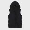 Gilet con cappuccio slim alla moda da uomo: Giacca fitness senza maniche primaverile e autunnale