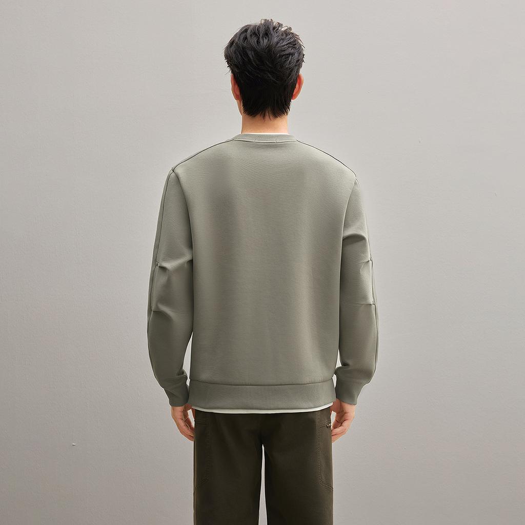 HLA Sweatshirts Men's Medium Gray B2 Moderate HNZWD3J112A