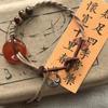 Pulseira Corda Tecida Fivela da Paz Estilo Chinês Mulheres Estilo Étnico Pulseiras Retrô Presente