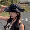 9245 Summer Big Brim Sunscreen Sun Hat Breathable Versatile Sunshade Bucket Hat Spring and Autumn Outdoor Mountaineering Hat Women