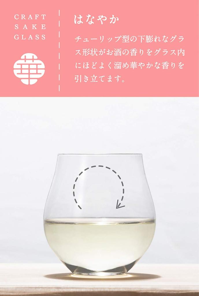 ADERIA Craft Sake Glass Hanayaka Design Award Dishwasher Safe 230ml Japanese Sake Glass Made in Japan Perfect for Cold Gift L6698 - (Good Winner) - -