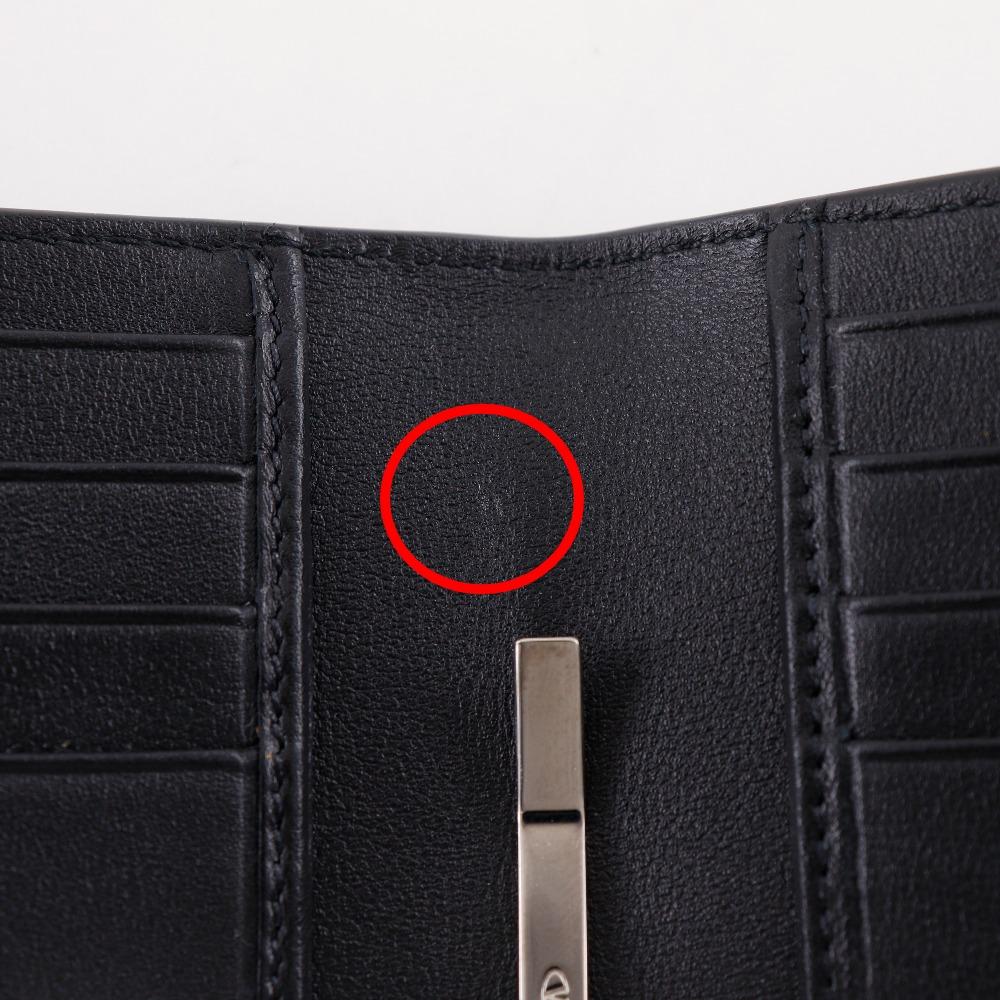 Valentino Garavani Bifold Bill Compartment 2Y2P0P32ZQU With Money Clip Black Calfskin Mens Used